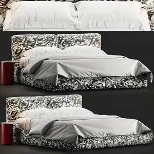 Bed 3D Download - Modern Style - 048