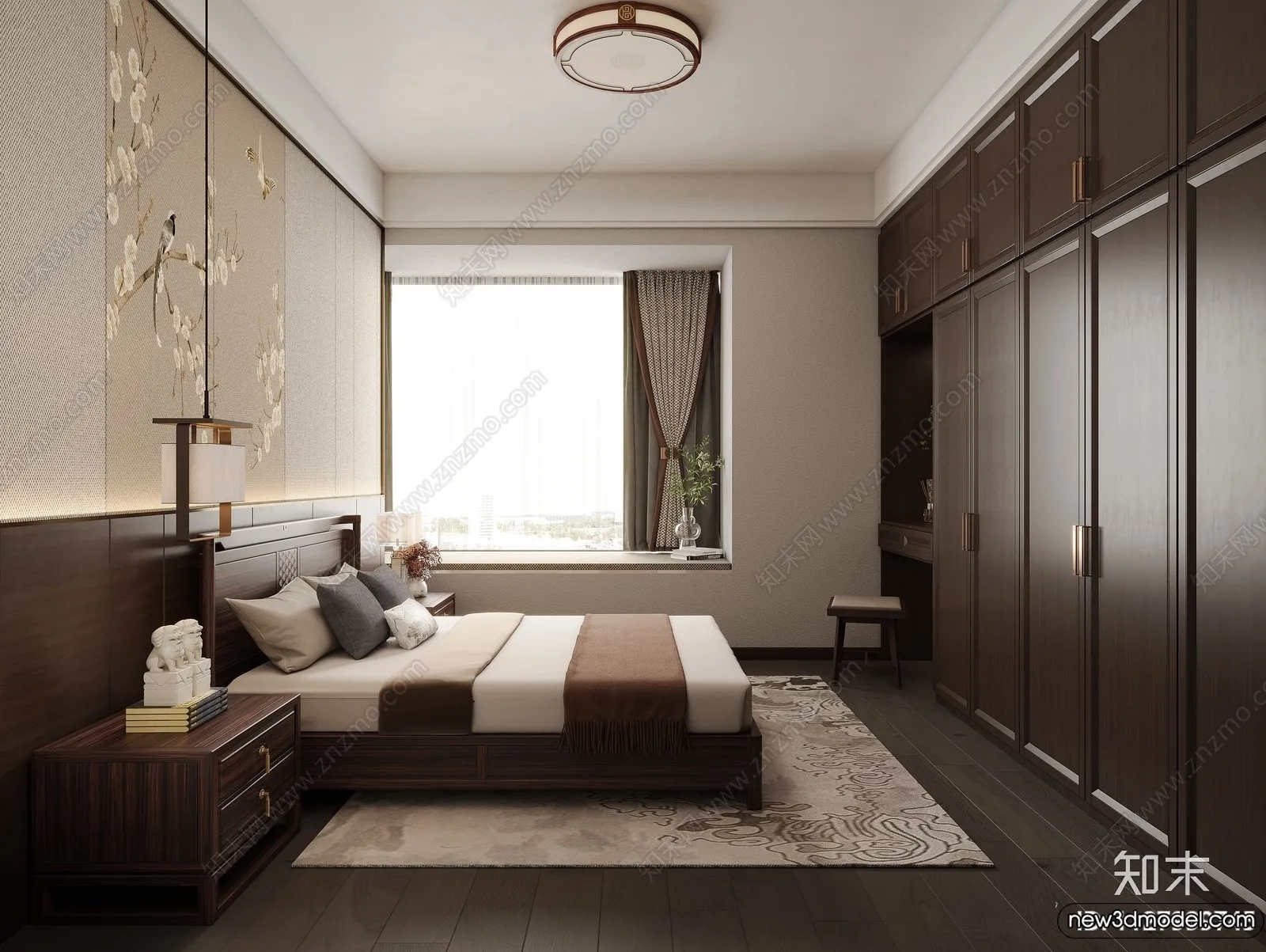 Bed 3D Models - 3D Furniture for Bedroom - 015