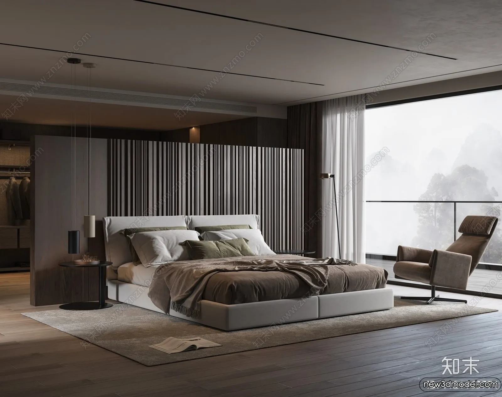 Bed 3D Models - 3D Furniture for Bedroom - 016