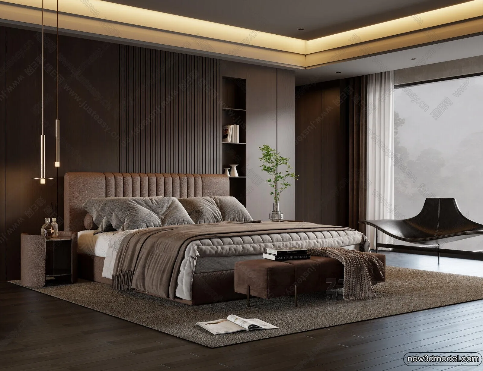 Bed 3D Models - 3D Furniture for Bedroom - 022