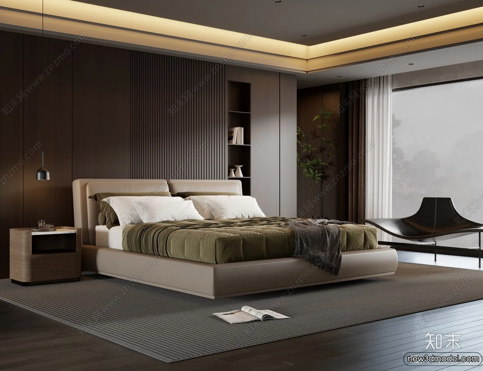 Bed 3D Models - 3D Furniture for Bedroom - 030
