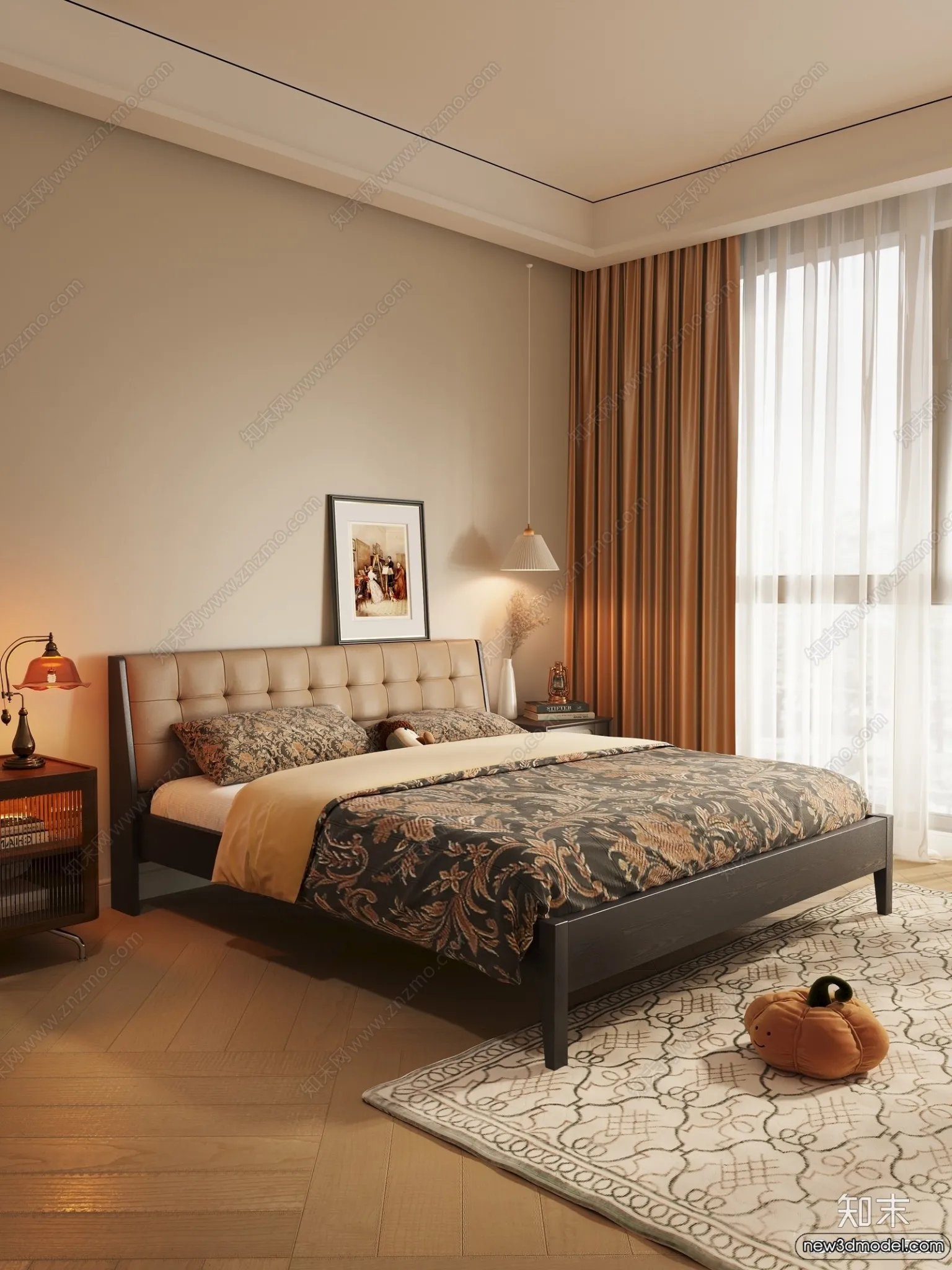 Bed 3D Models - 3D Furniture for Bedroom - 040