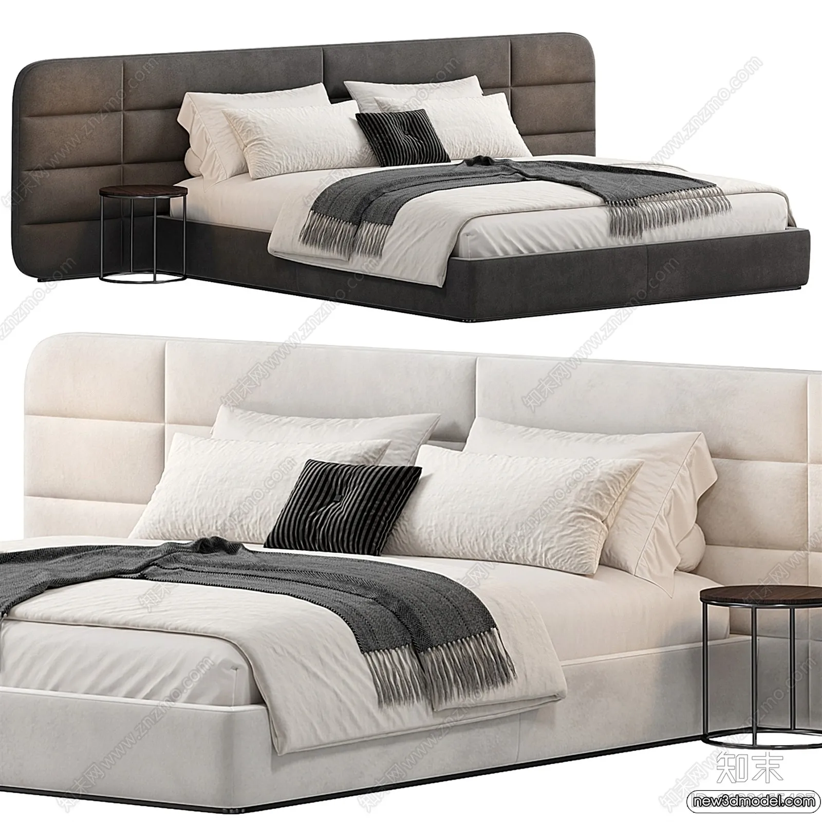 Bed 3D Models - 3D Furniture for Bedroom - 057