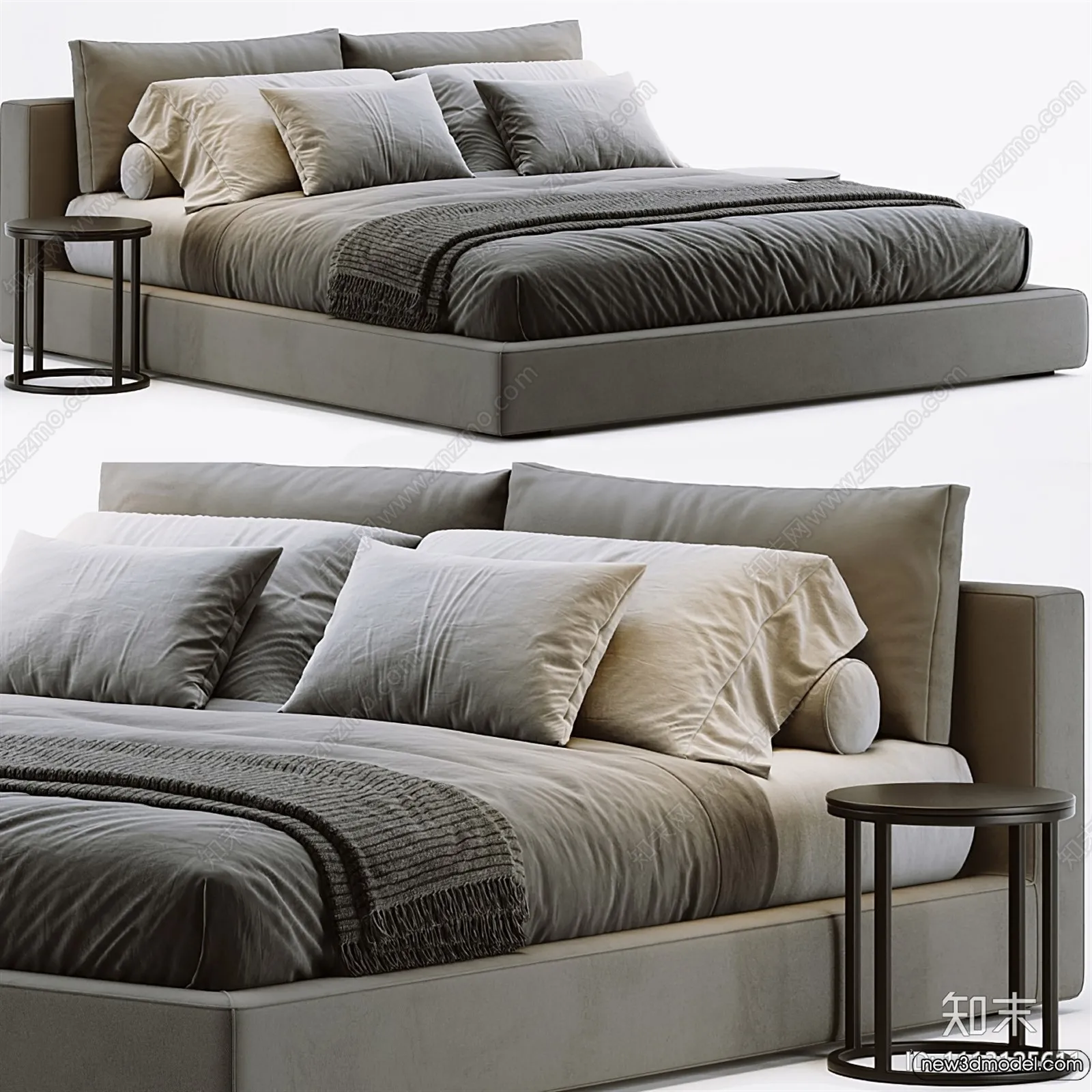 Bed 3D Models - 3D Furniture for Bedroom - 083