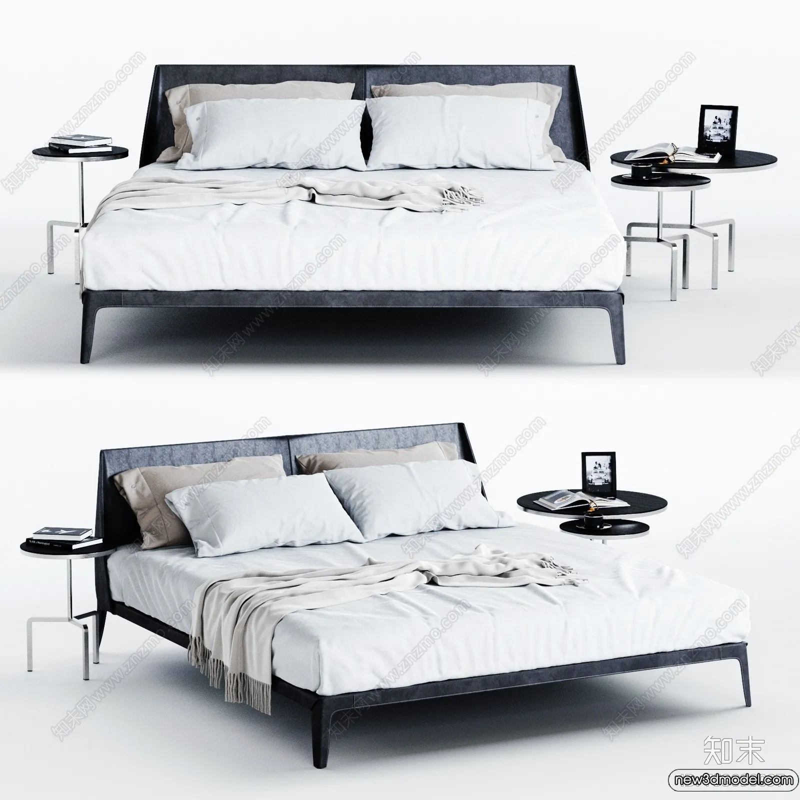 Bed 3D Models - 3D Furniture for Bedroom - 085