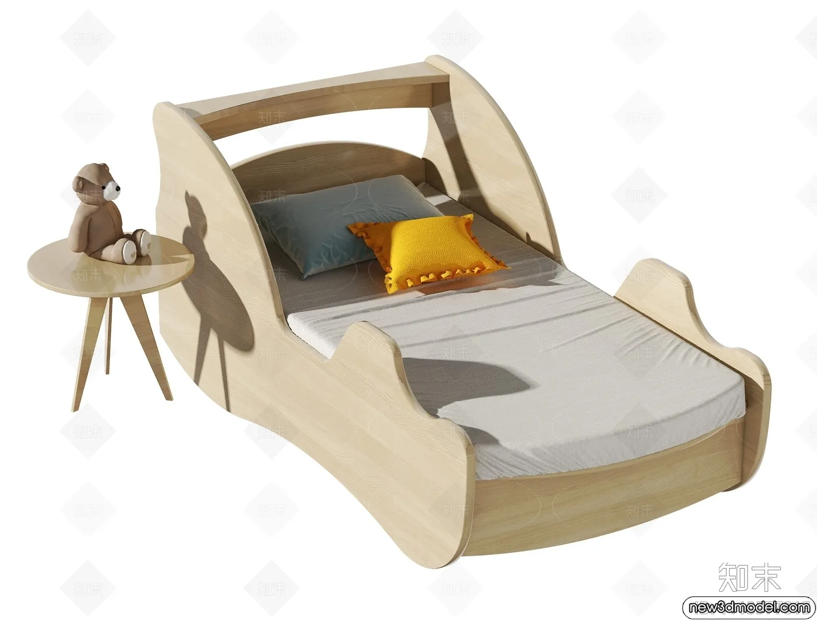 Bed 3D Models - 3D Furniture for Bedroom - 090