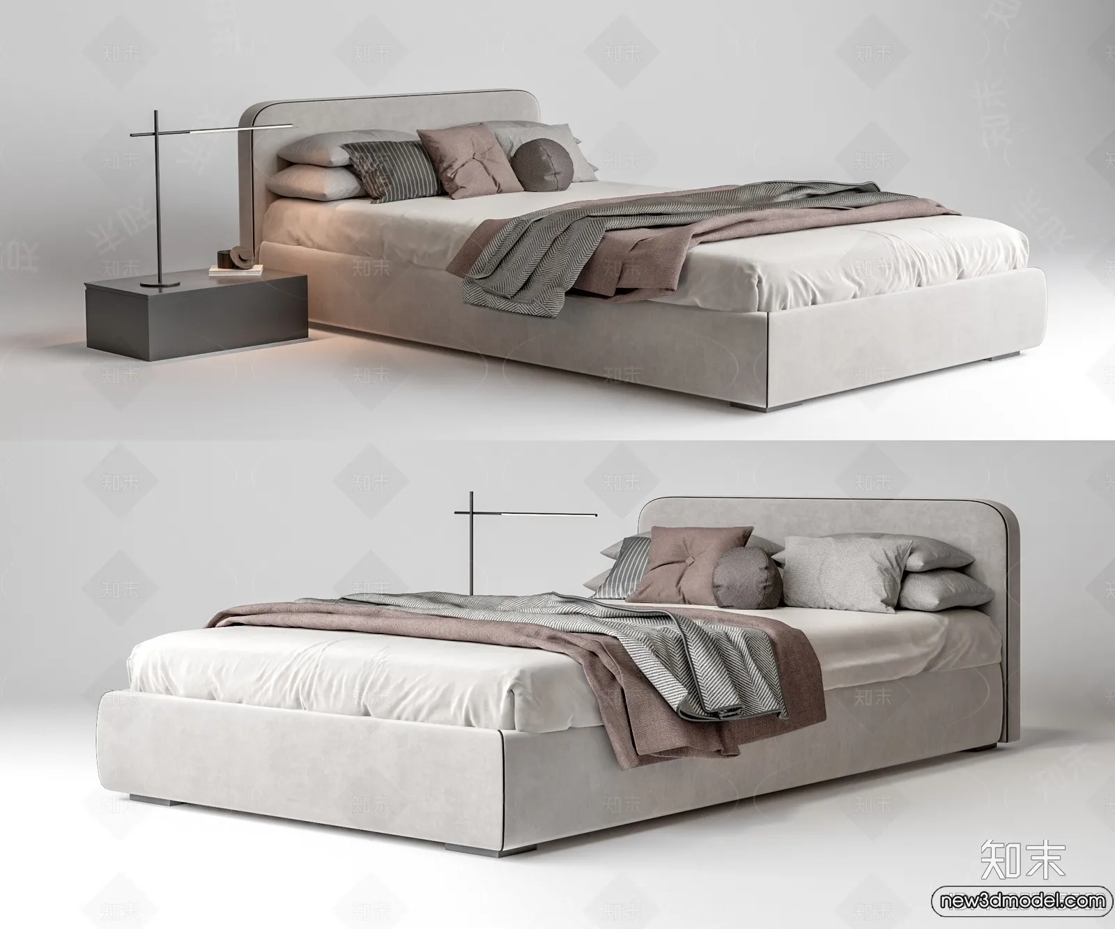 Bed 3D Models - 3D Furniture for Bedroom - 102
