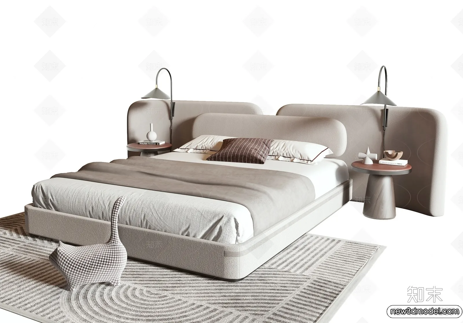 Bed 3D Models - 3D Furniture for Bedroom - 103