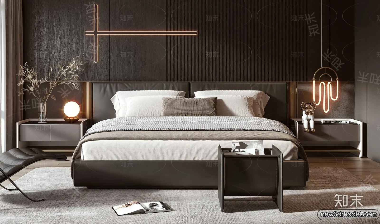 Bed 3D Models - 3D Furniture for Bedroom - 106