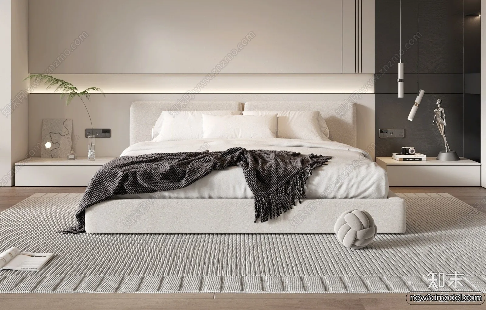 Bed 3D Models - 3D Furniture for Bedroom - 113