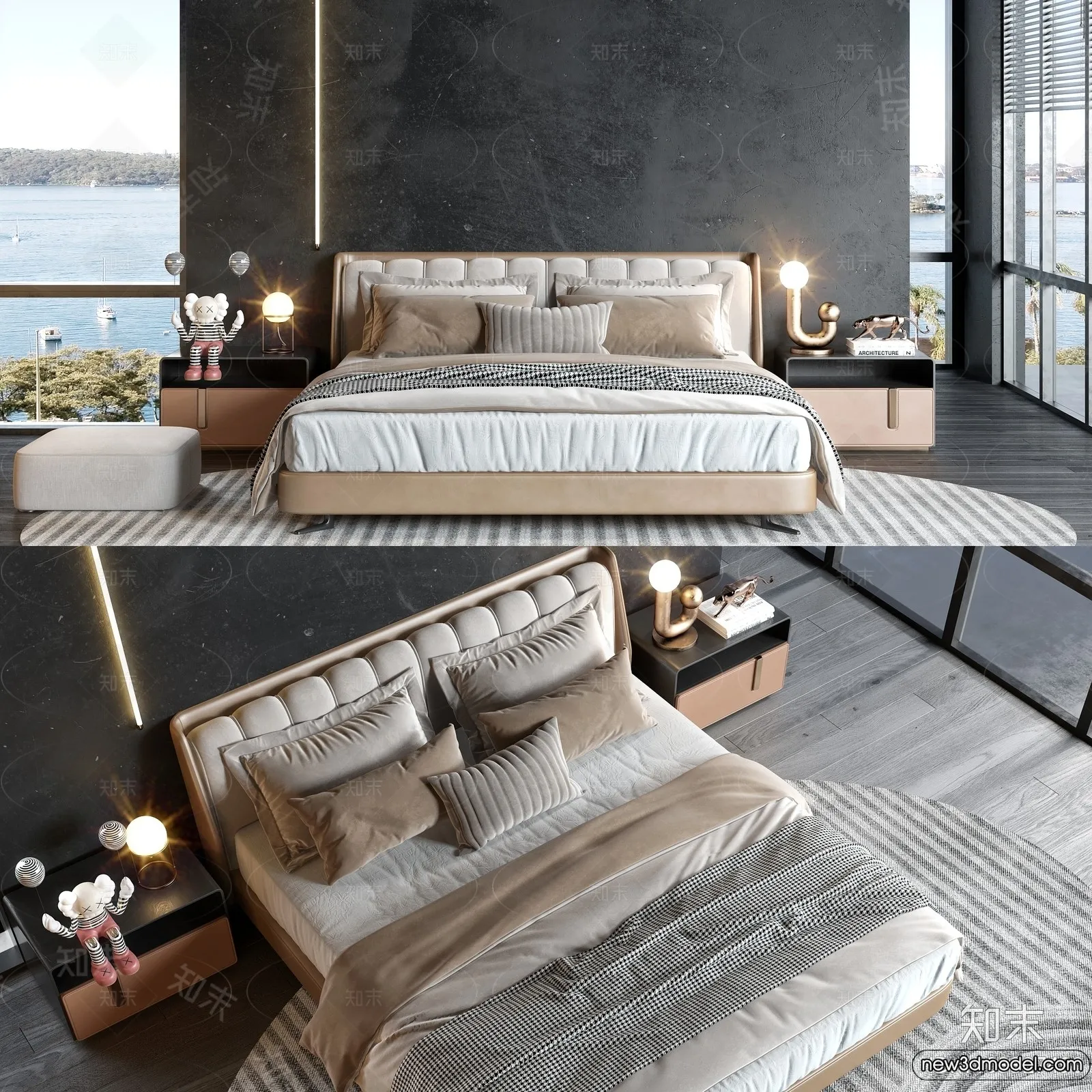 Bed 3D Models - 3D Furniture for Bedroom - 115