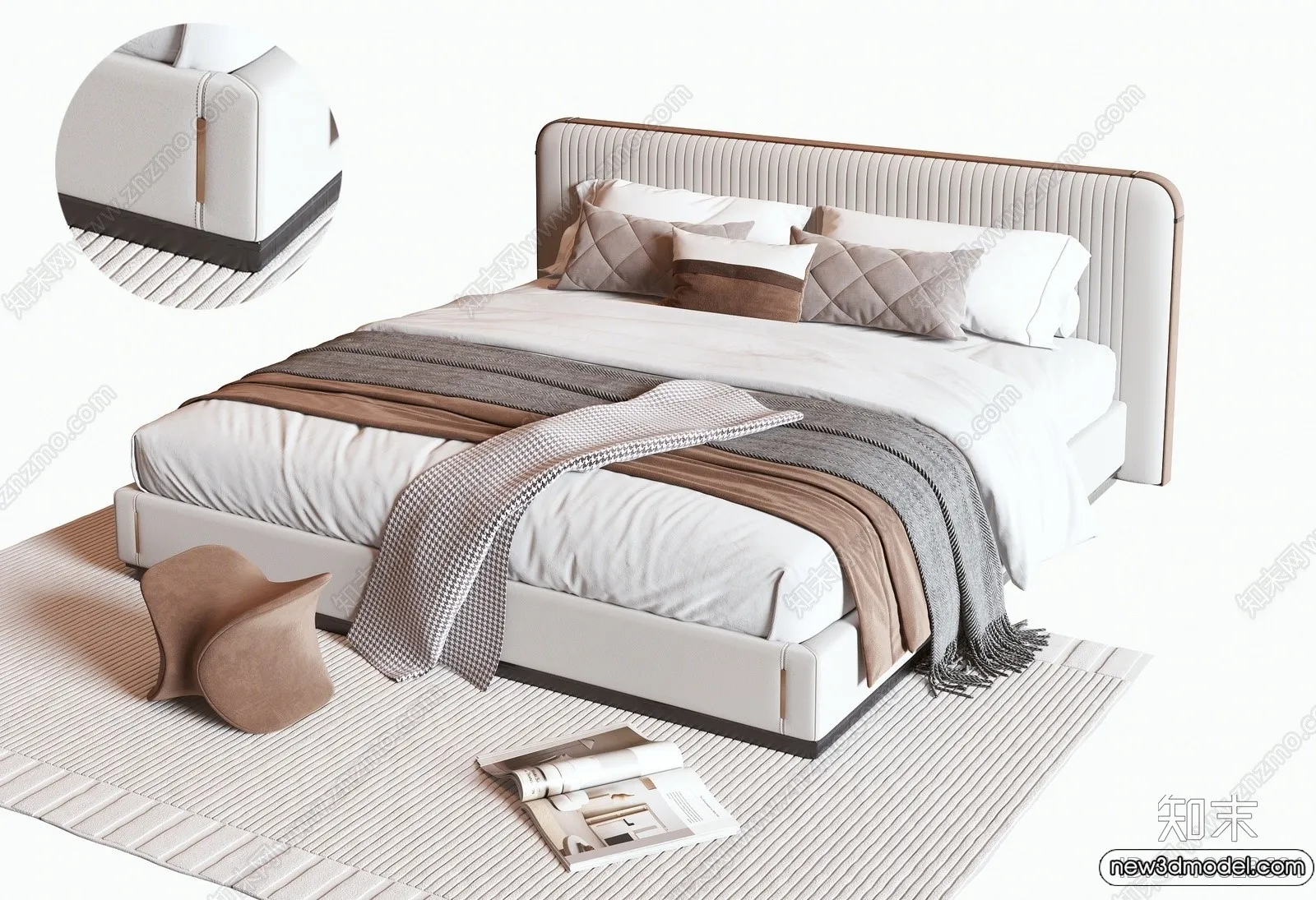 Bed 3D Models - 3D Furniture for Bedroom - 122