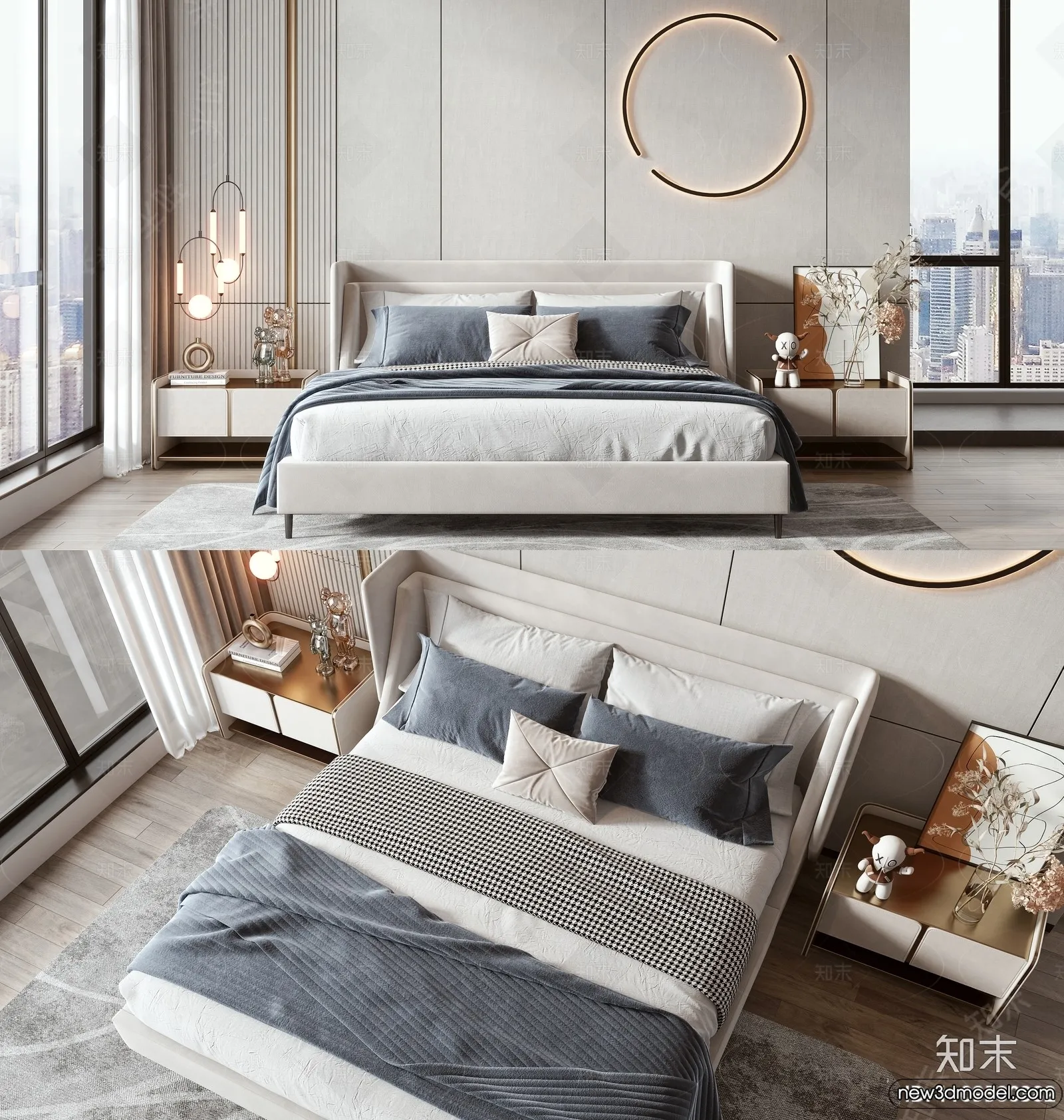 Bed 3D Models - 3D Furniture for Bedroom - 125