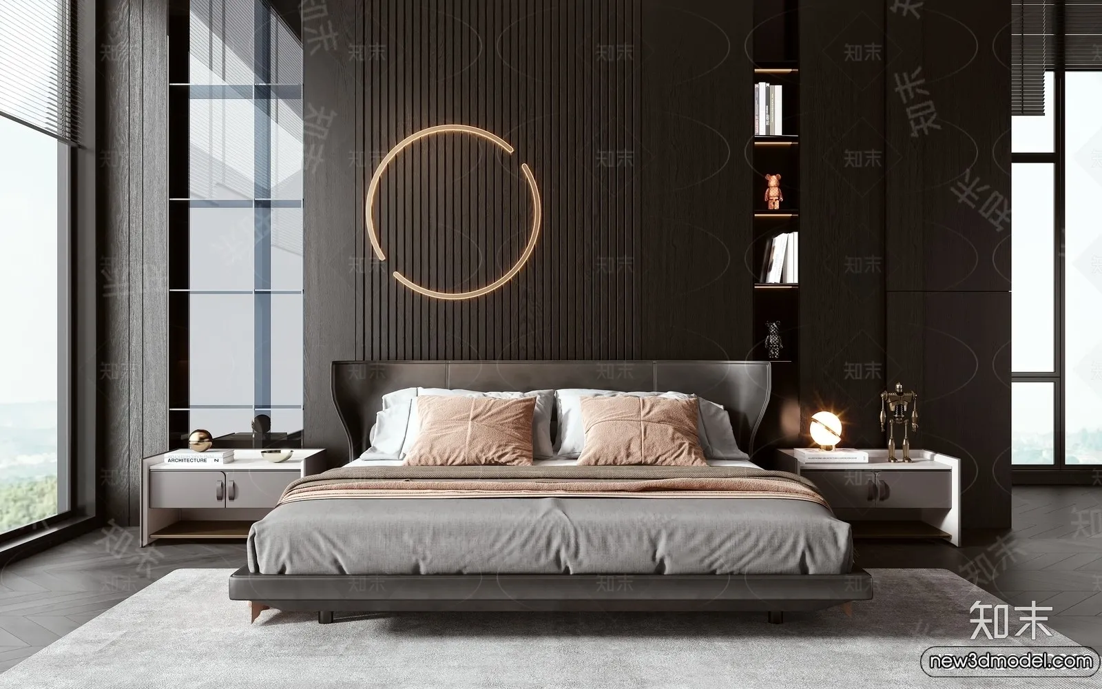 Bed 3D Models - 3D Furniture for Bedroom - 126