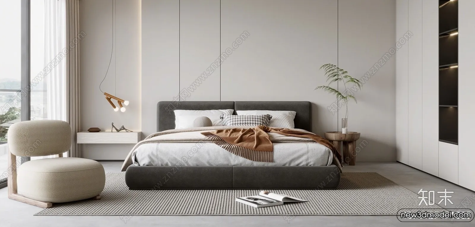 Bed 3D Models - 3D Furniture for Bedroom - 128