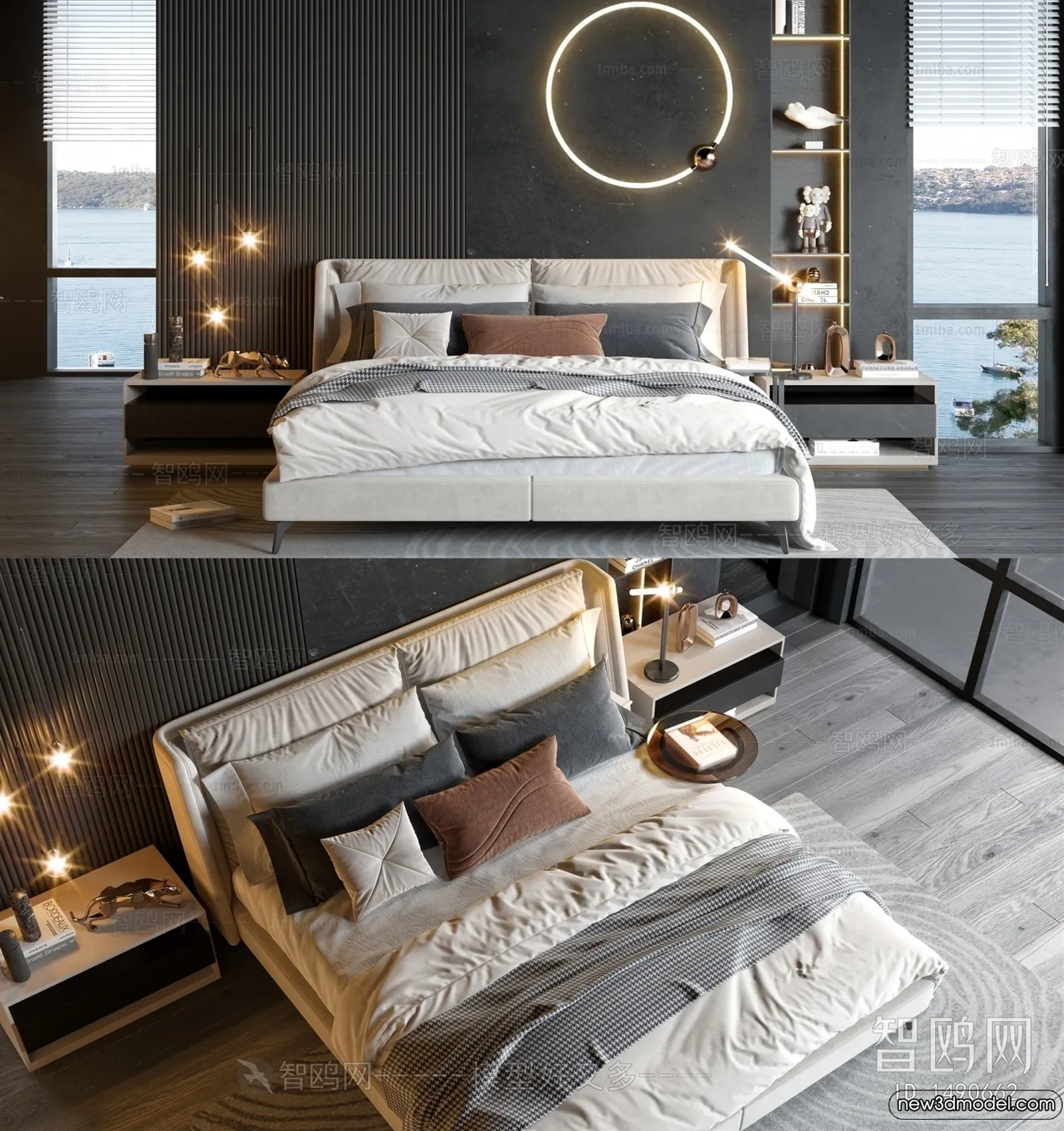 Bed 3D Models - 3D Furniture for Bedroom - 132