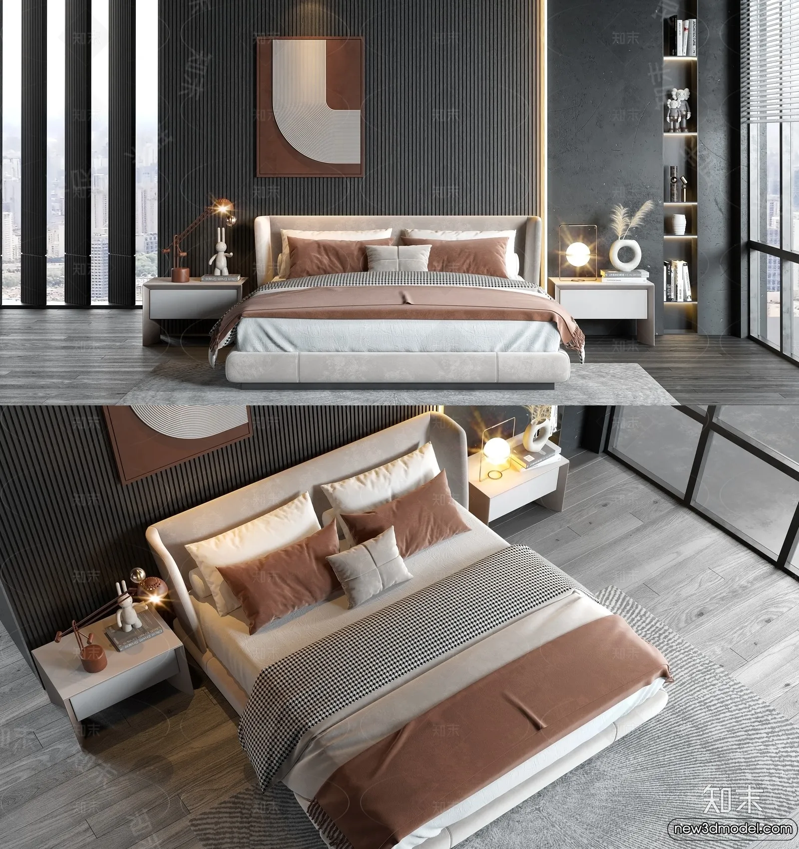 Bed 3D Models - 3D Furniture for Bedroom - 133