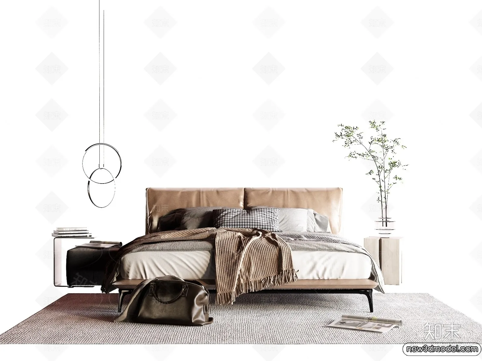 Bed 3D Models - 3D Furniture for Bedroom - 135