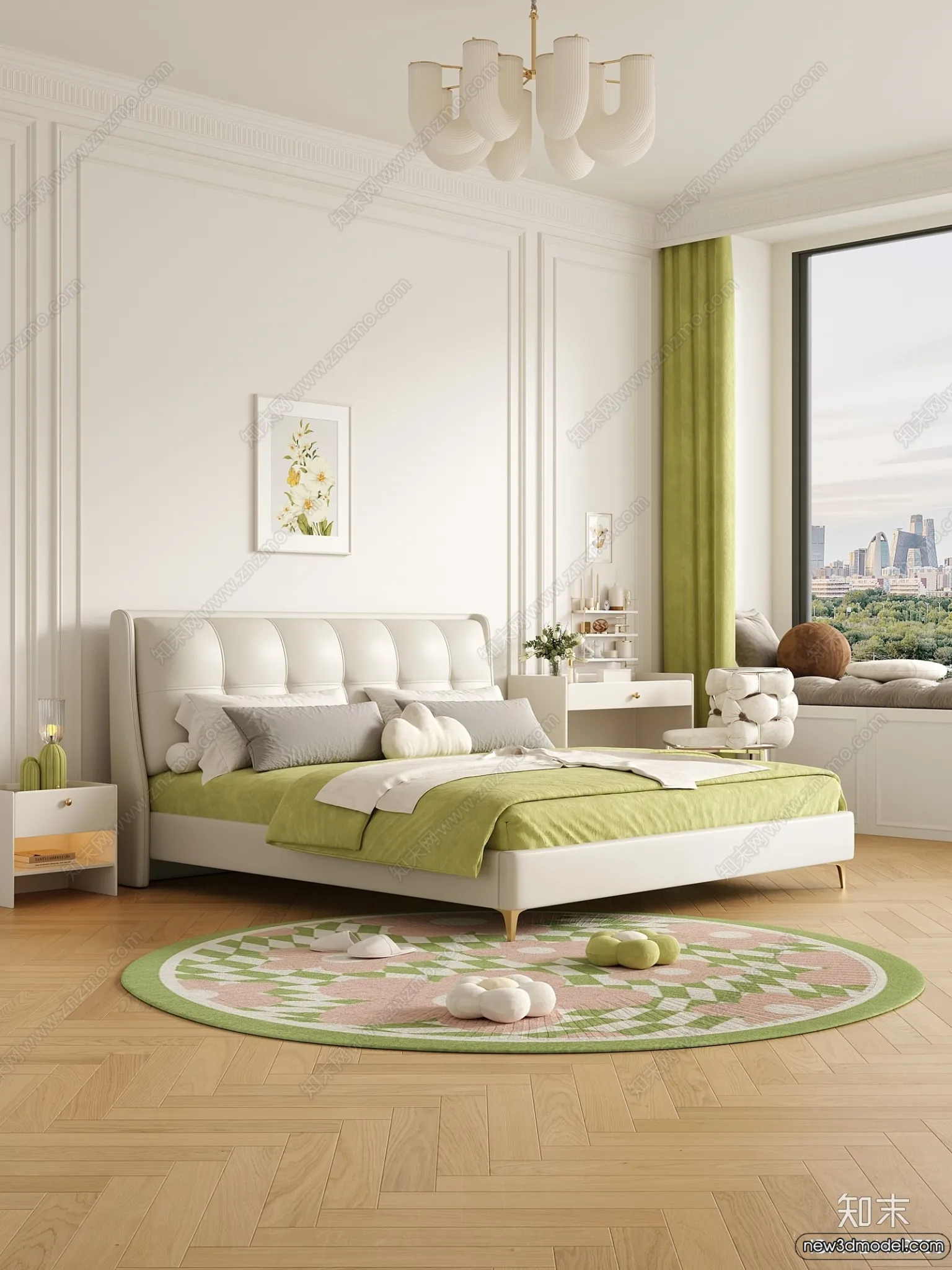 Bed 3D Models - 3D Furniture for Bedroom - 146