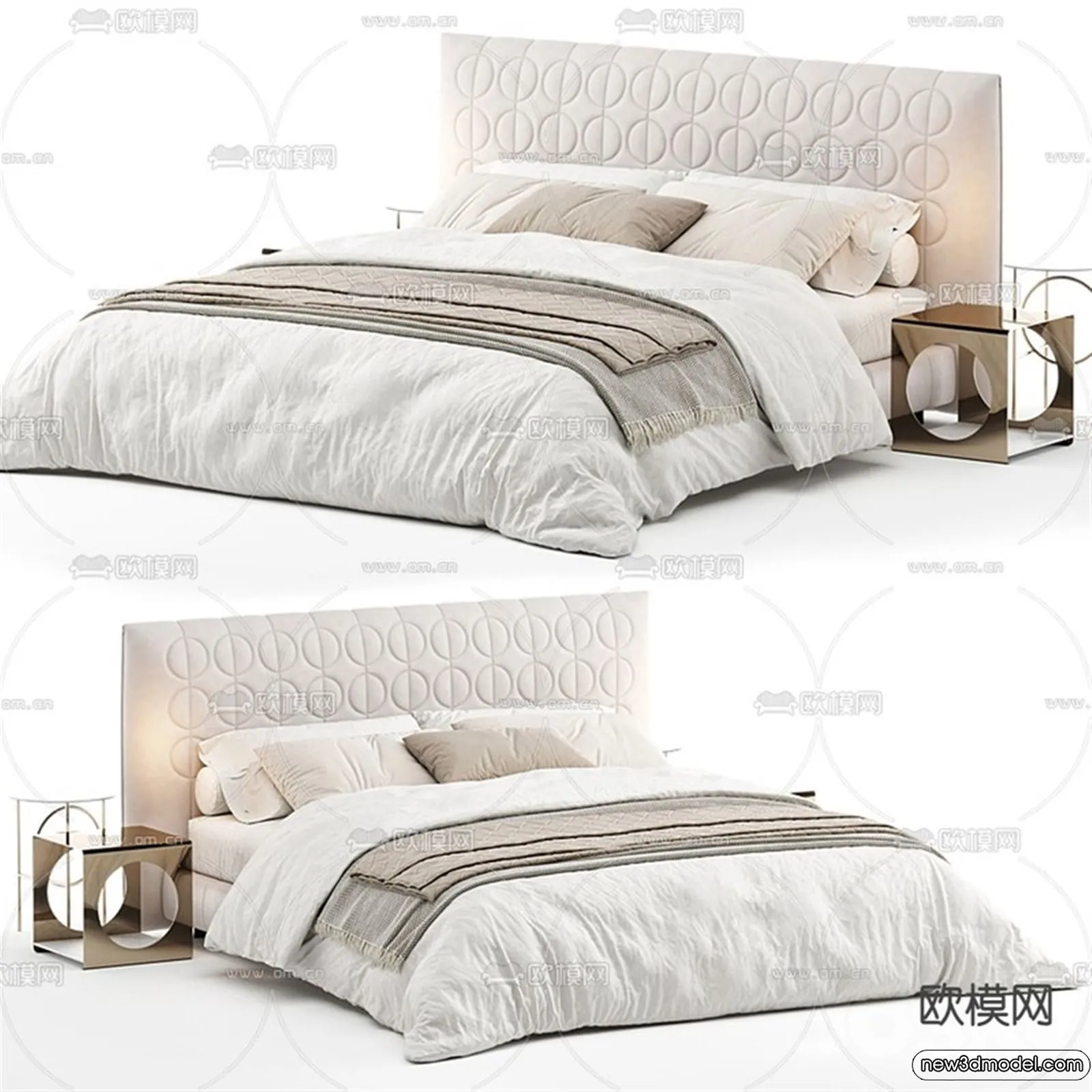 Bed 3D Models - 3D Furniture for Bedroom - 148