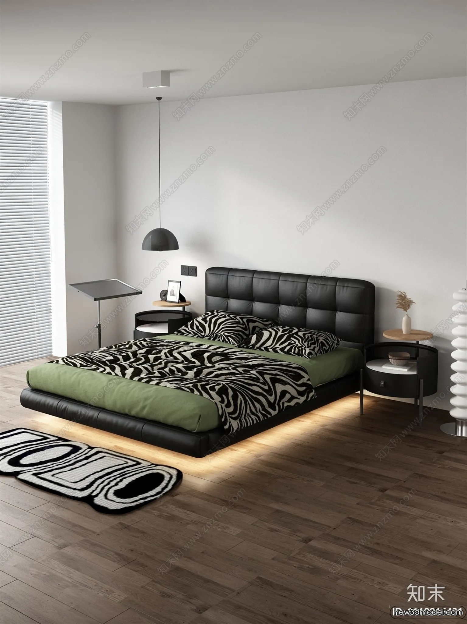 Bed 3D Models - 3D Furniture for Bedroom - 149