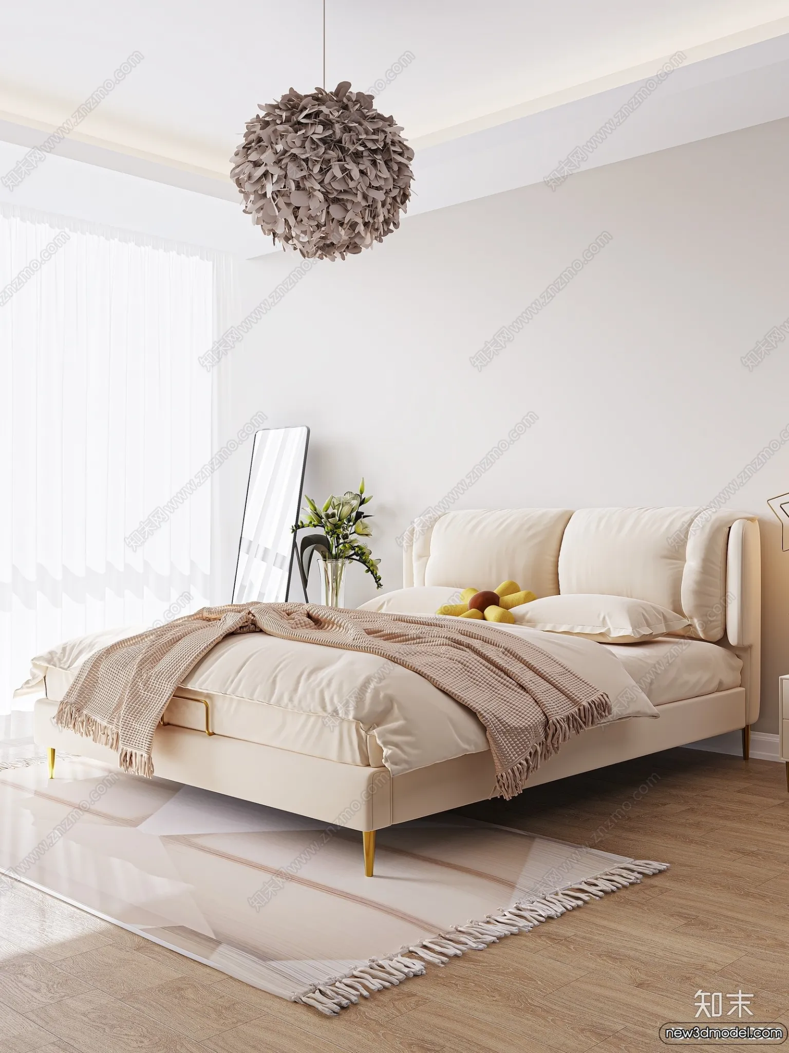 Bed 3D Models - 3D Furniture for Bedroom - 150