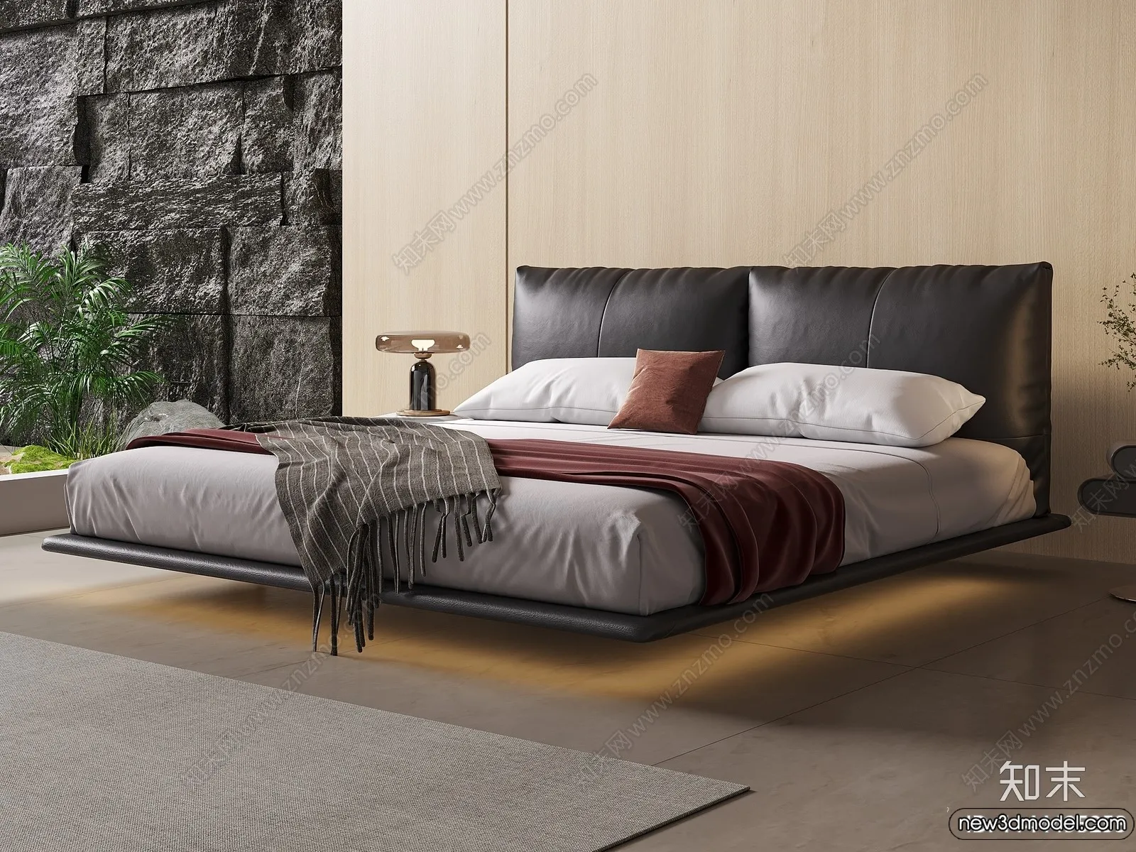 Bed 3D Models - 3D Furniture for Bedroom - 156