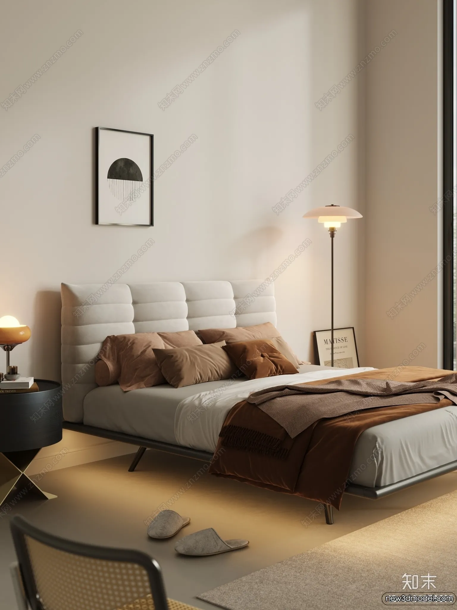 Bed 3D Models - 3D Furniture for Bedroom - 158