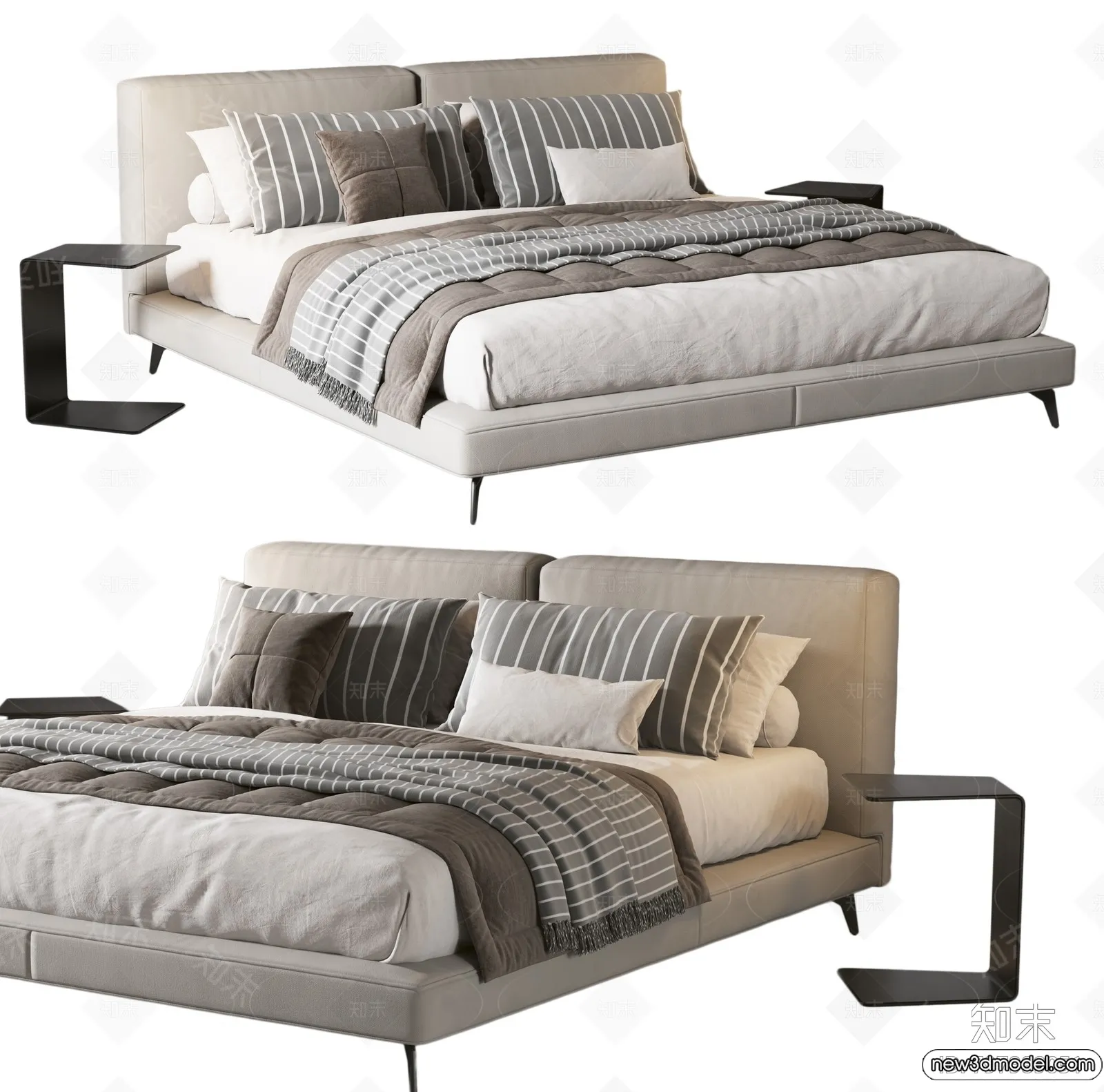 Bed 3D Models - 3D Furniture for Bedroom - 159