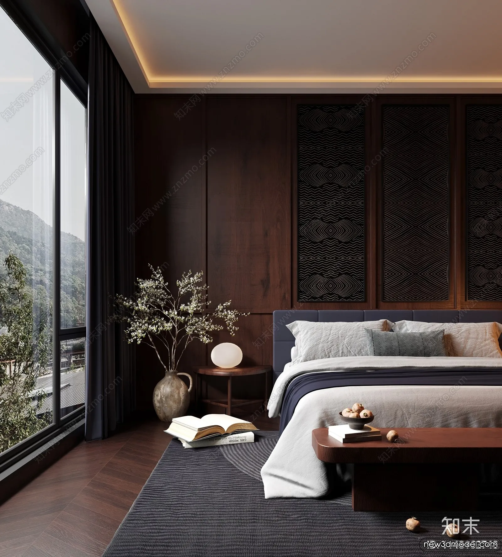 Bed 3D Models - 3D Furniture for Bedroom - 168