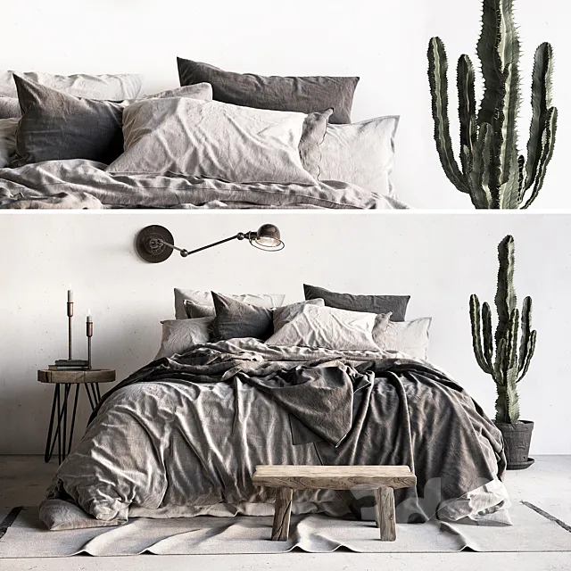 Bed _ Scandinavian 3DModel
