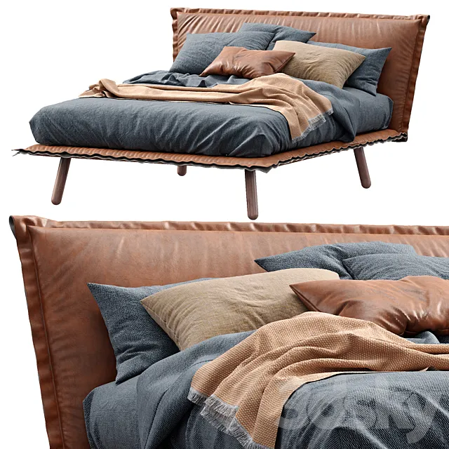 Bed Aladino By Pianca 3D Model