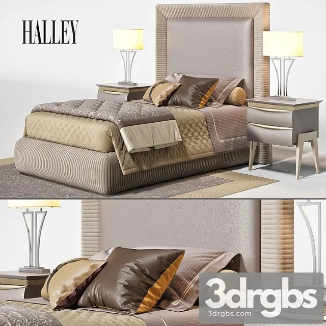 Bed Alex Halley J Collection 3D Model Free