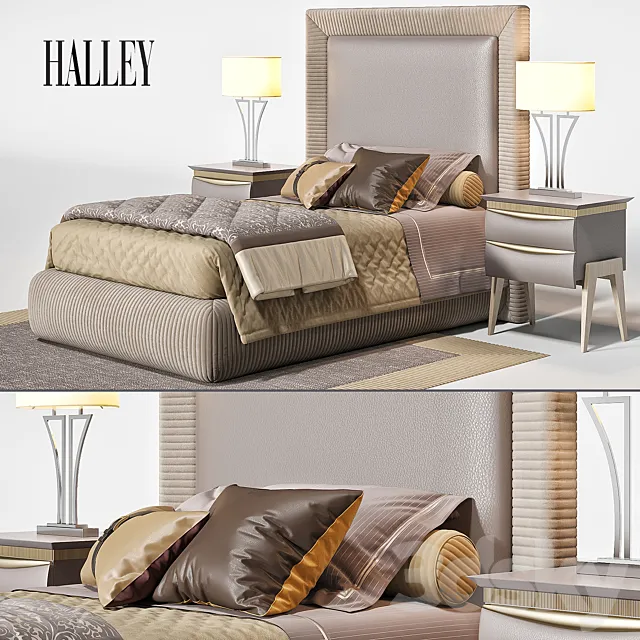 Bed Alex Halley J Collection 3D Model