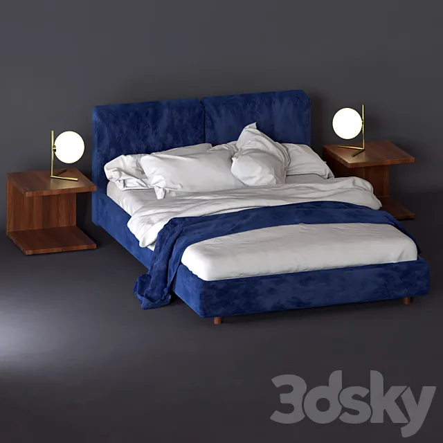 Bed ALF DA FRE California 3DModel