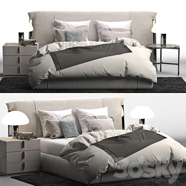 Bed Amal Flou 3DModel