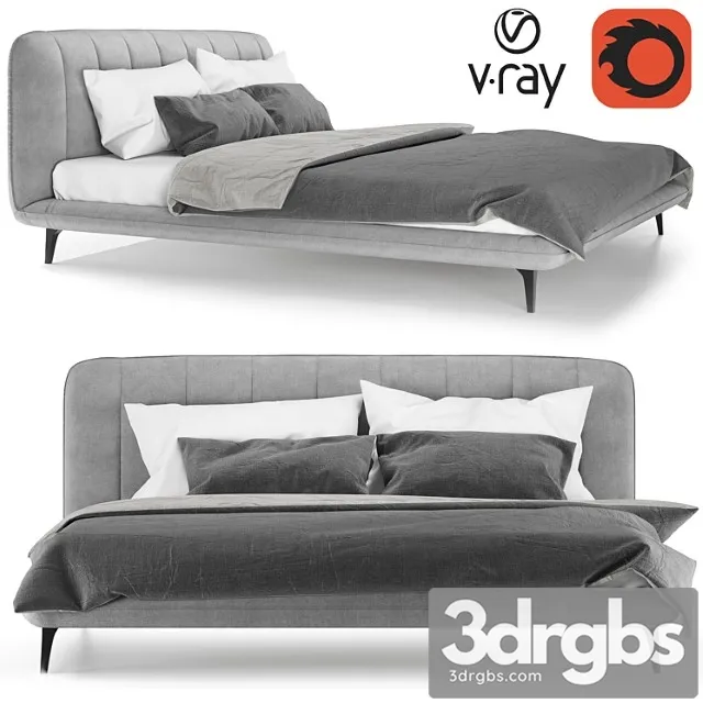 Bed Amsterdam Ogogo Furnishings 3D Model Free