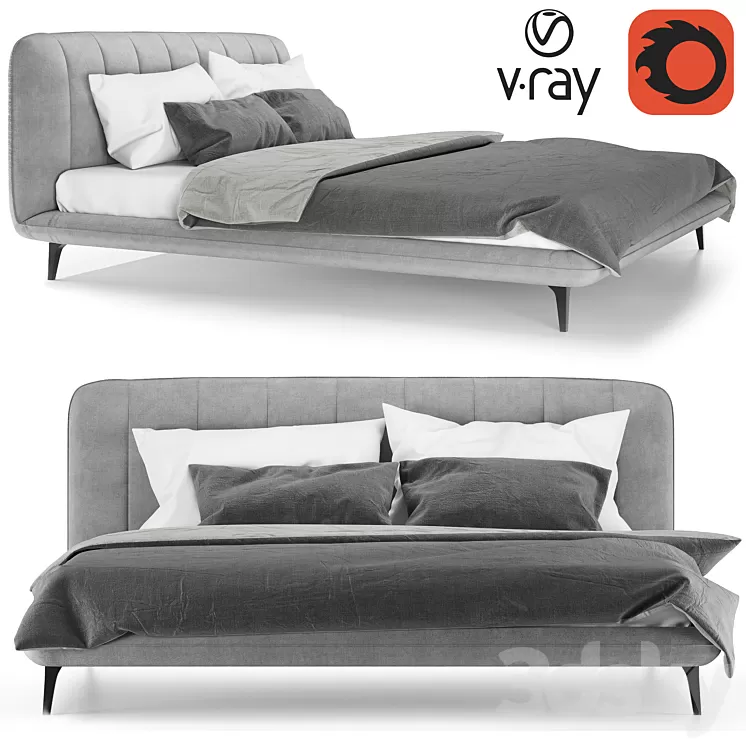 Bed Amsterdam WHOLESALE FURNITURE 3D Model