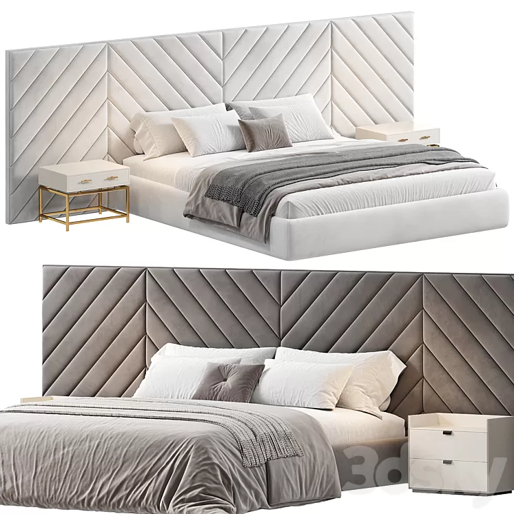 Bed ANDRIA by Cazarina 3D Model Free