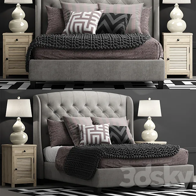Bed Arched Queen 3DModel