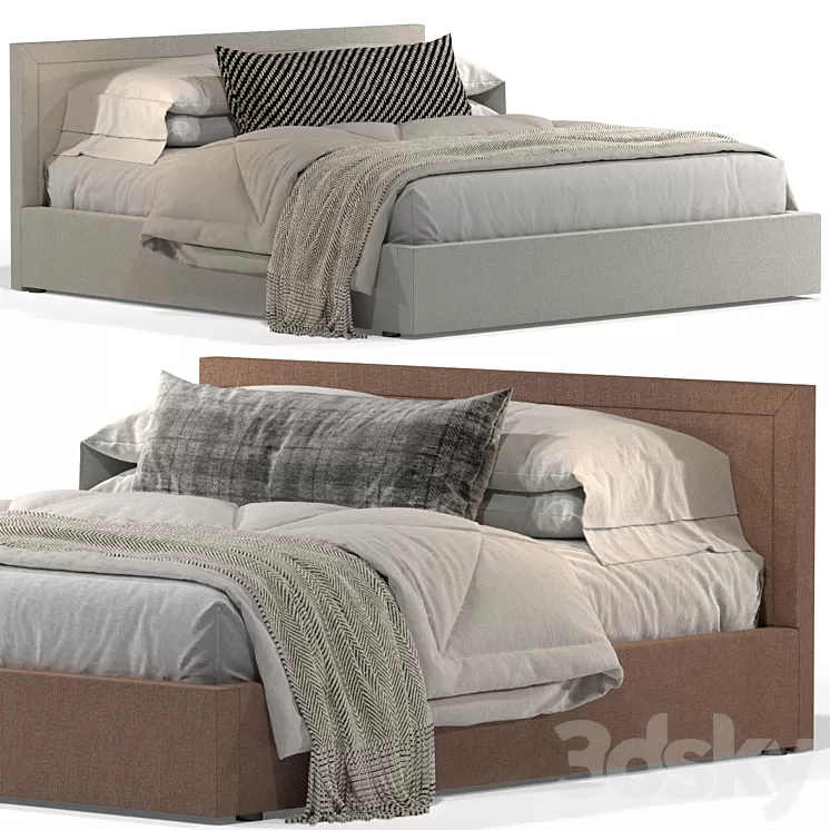 Bed Askona Sonata 200x200 3D Model Free