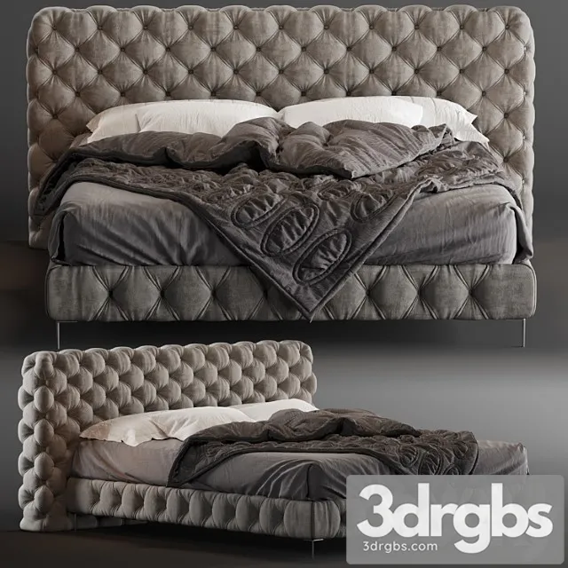 Bed aston night 2 3D Model Free