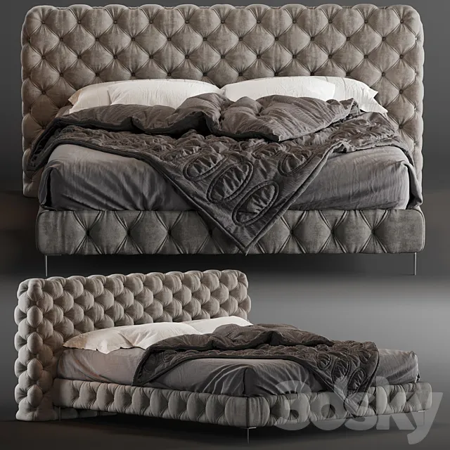 BED ASTON NIGHT 3D Model