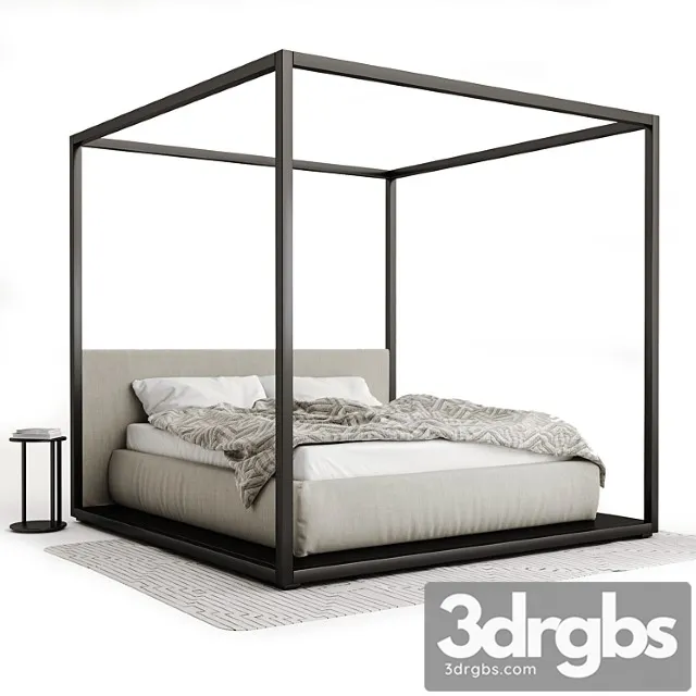 Bed b & b italia alcova 2 3D Model Free