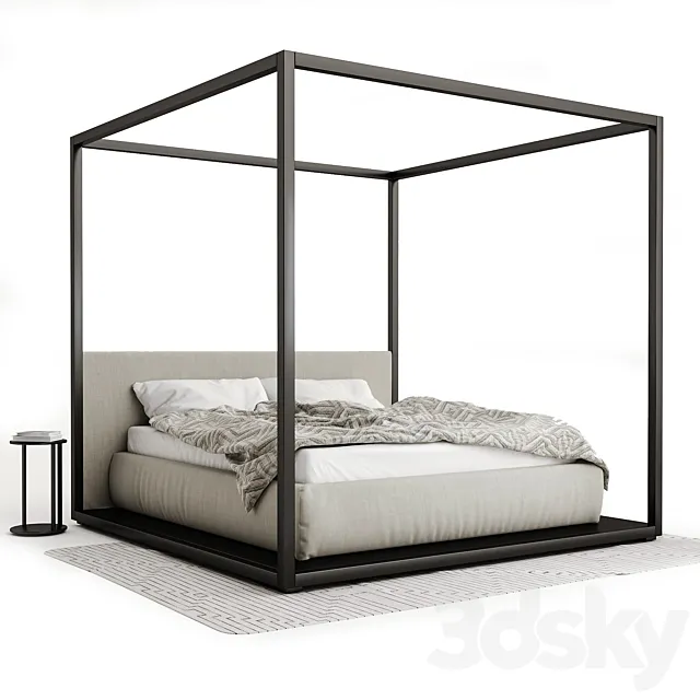 Bed B & B Italia Alcova 3D Model