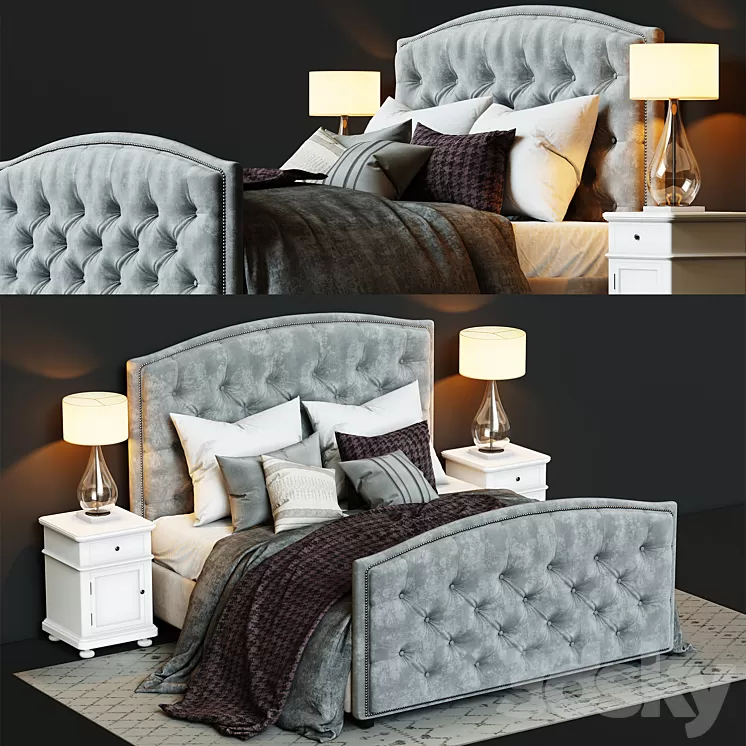 Bed Bassett Vienna Arched 3D Model