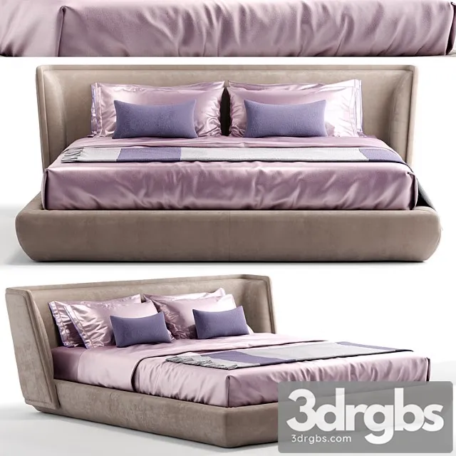 Bed baxter metropolis plain 2 3D Model Free