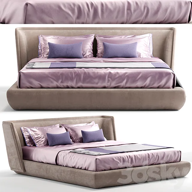 Bed baxter metropolis plain 3D Model