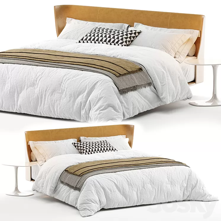 Bed B&B Italia Alys 3D Model Free