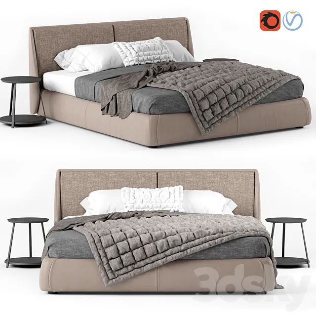 Bed Bend Ditre Italia 3D Model
